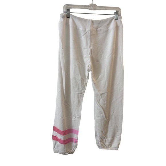 Sundry Ombre Stripe Sweatpants Jogger Sweatpants White Pink size 1/small NEW - Picture 10 of 15